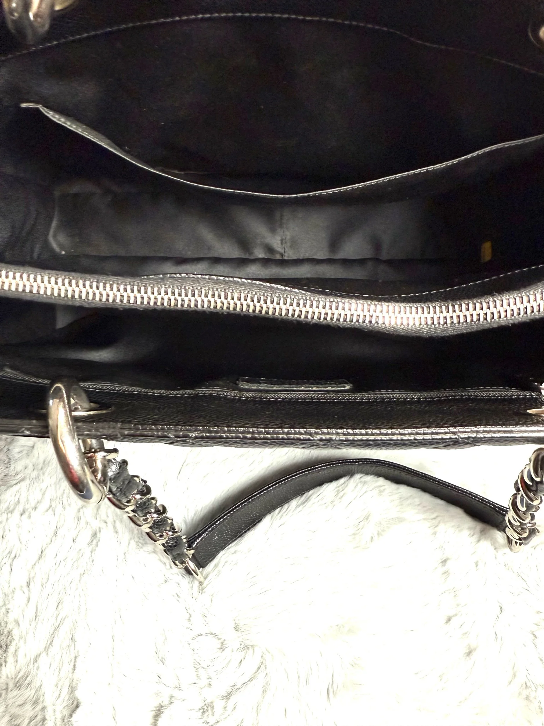 Chanel Grand Shopping Tote Black Caviar Leather — image 10