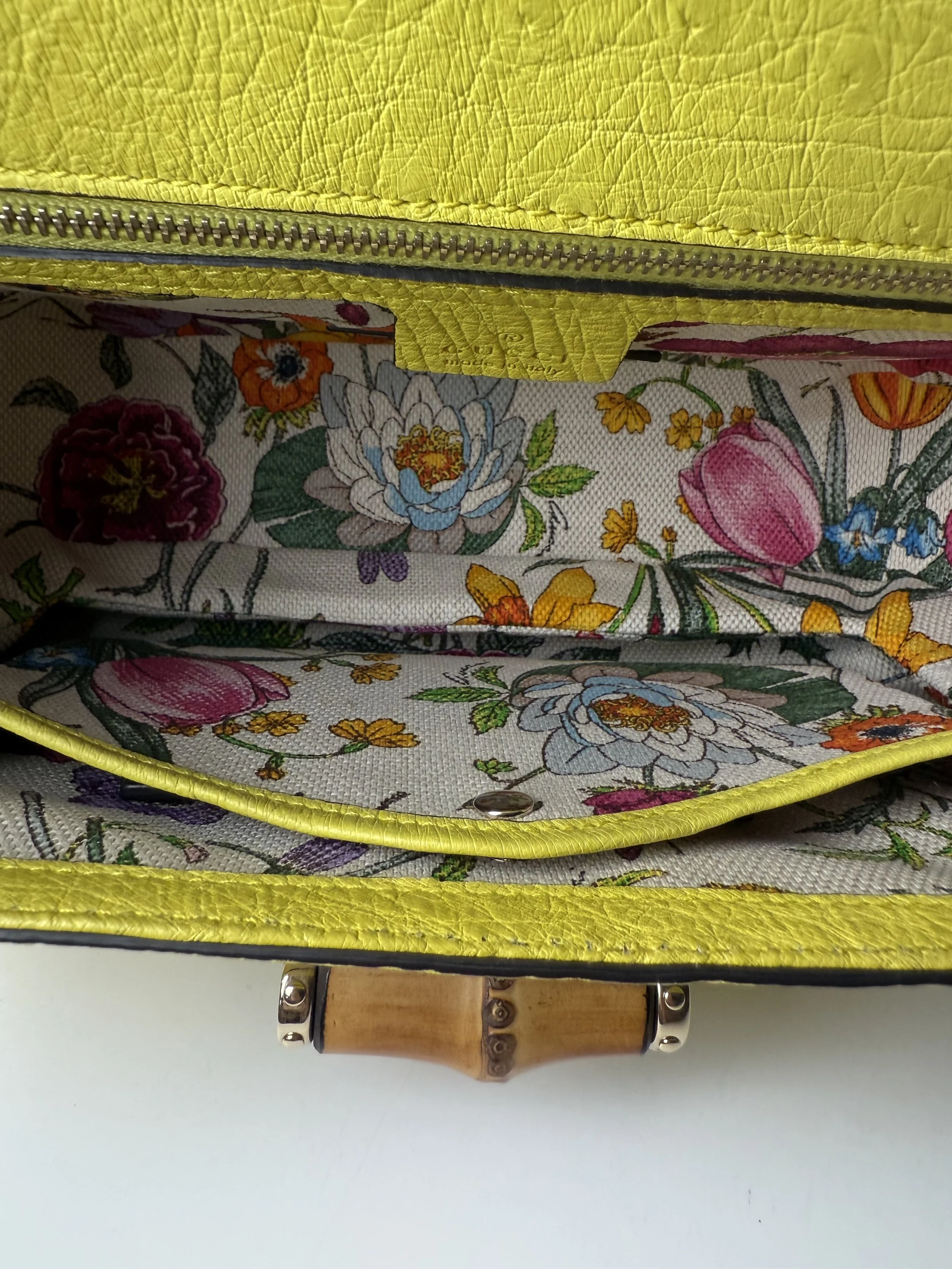 Gucci Ostrich 1947 New Bamboo Bag — image 11