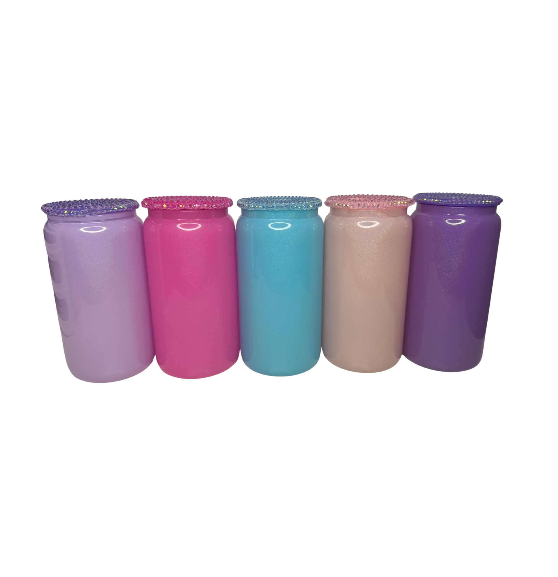 16oz Glass Shimmer Cup