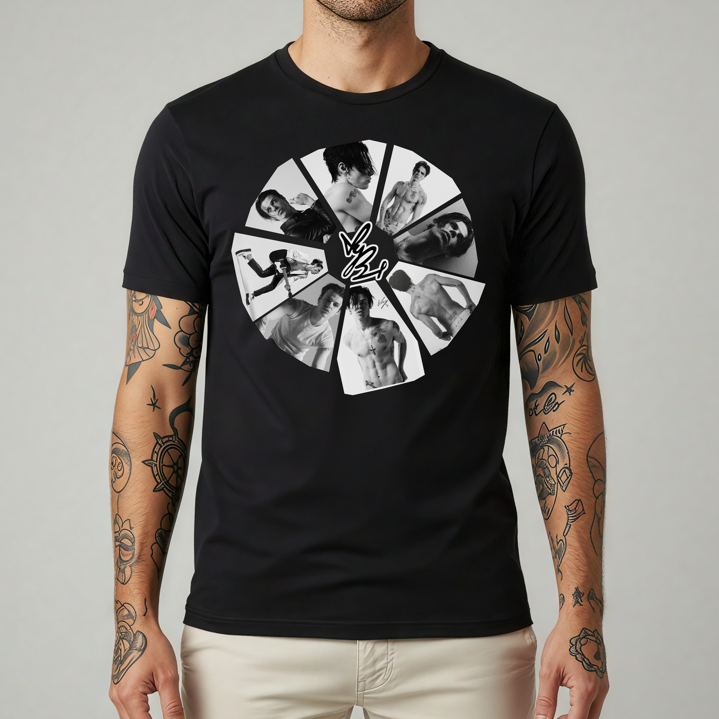 YungBlud Around the world unisex oversized Tee