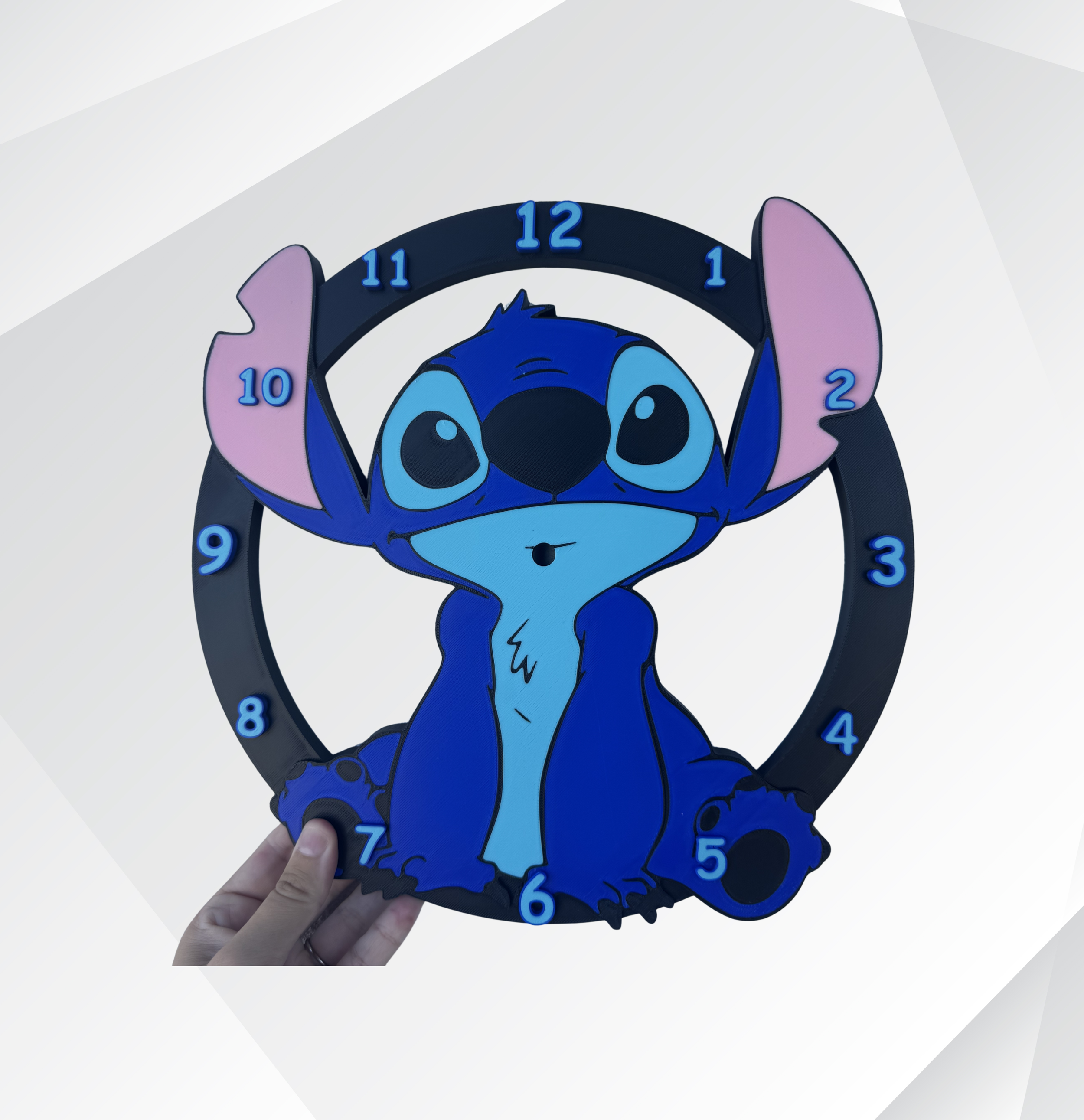 Blue Alien Clock