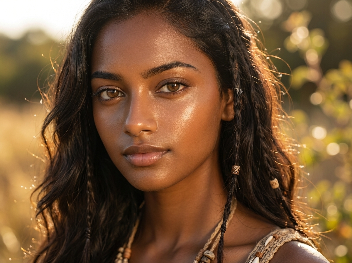 boho skin sun kissed bronzed dewy complexion warm earthy makeup look