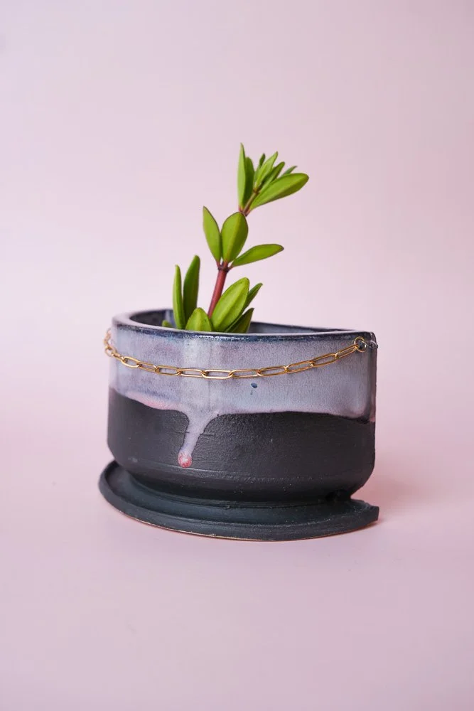 Purple Magic Bookend Planter