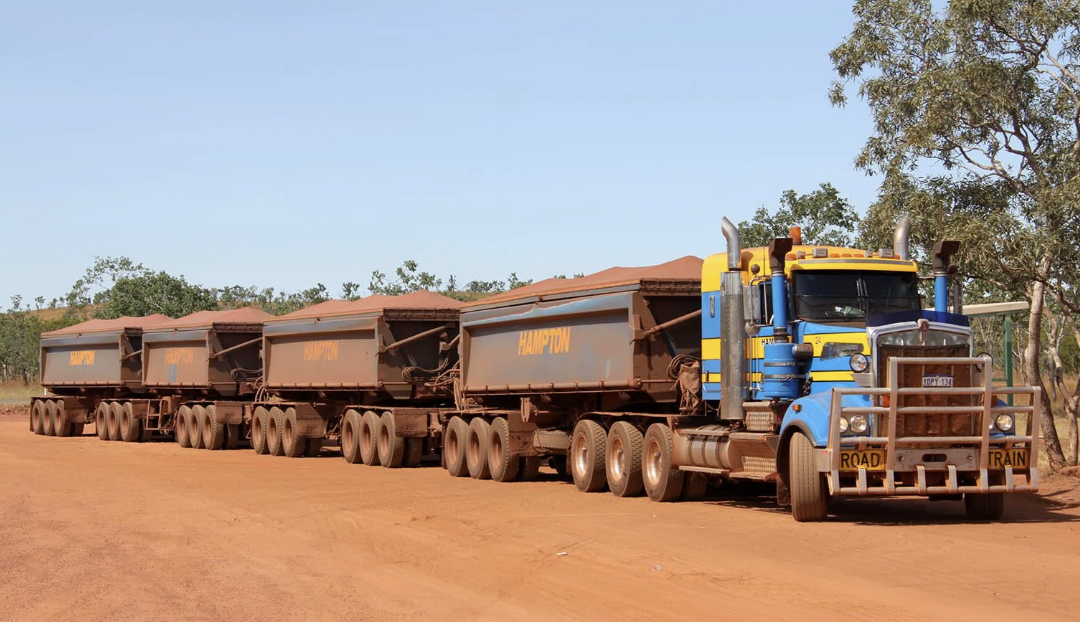 Outback road train