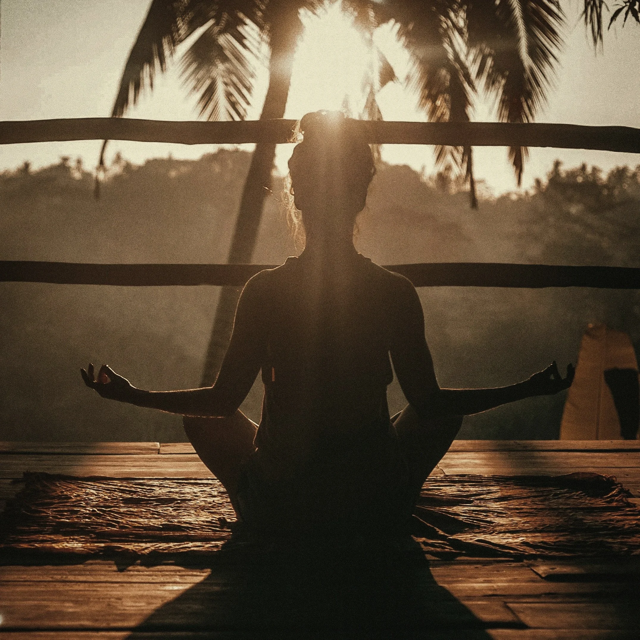 sunset meditation for luxury sabbaticals