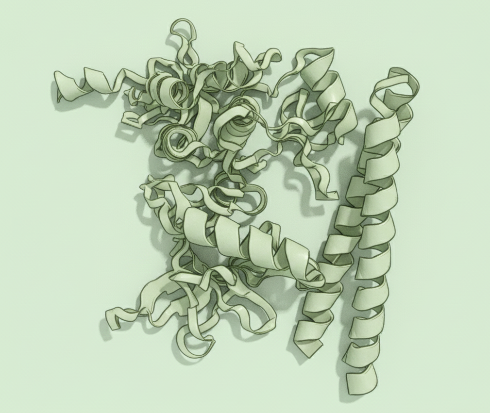 단백질과 단어 접기