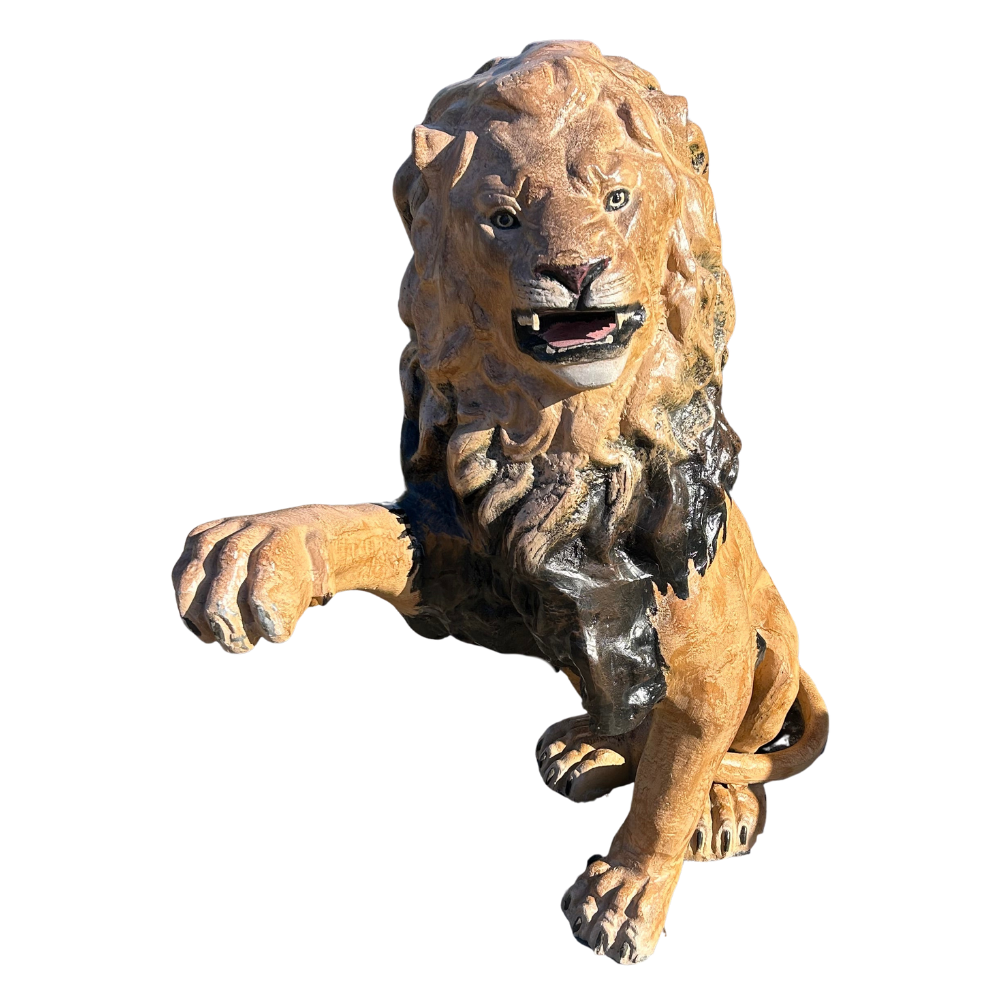 Lion with Paw Up