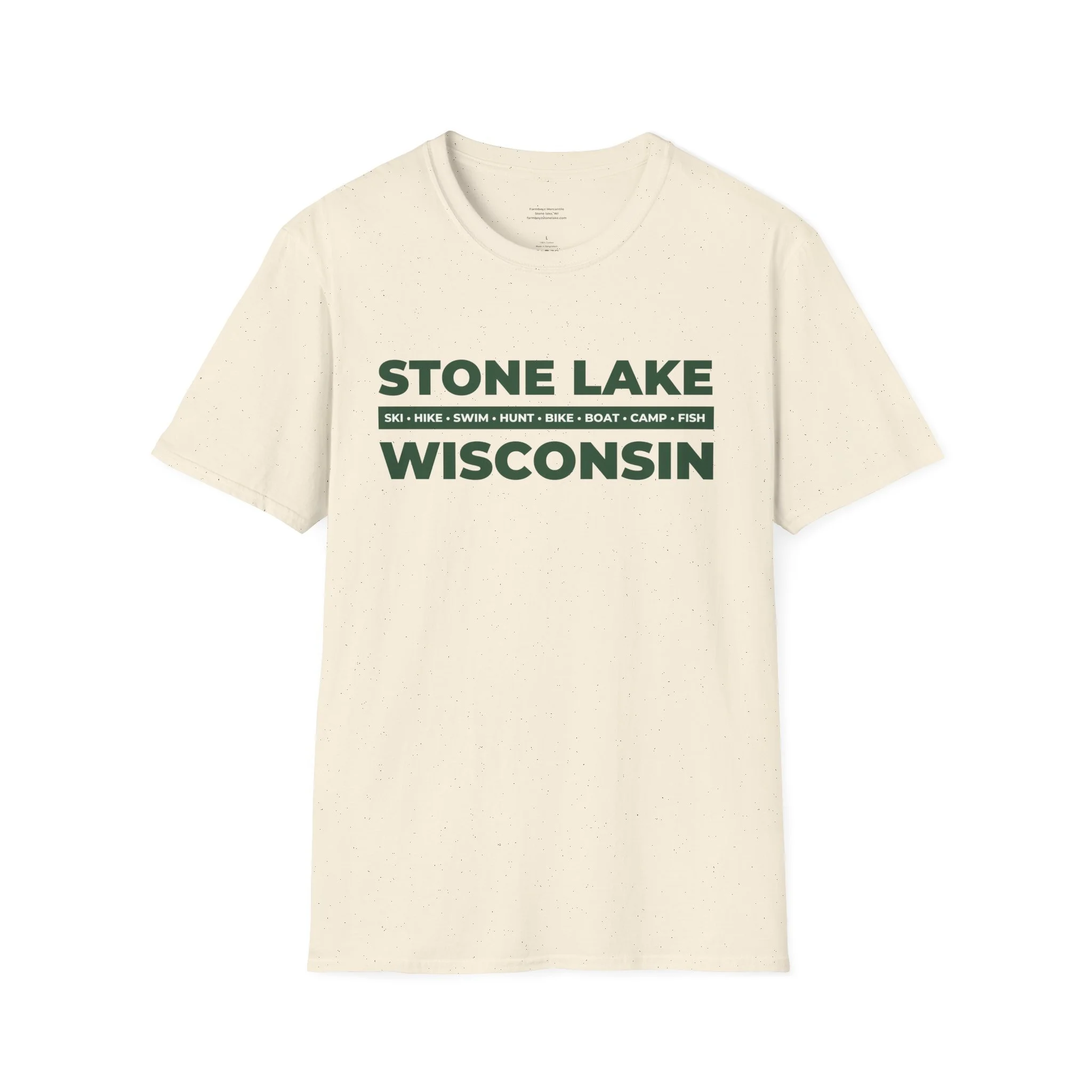 Stone Lake Wisconsin T-Shirt — Retro Lake Town Tee (Fishing, Boating, Camping)