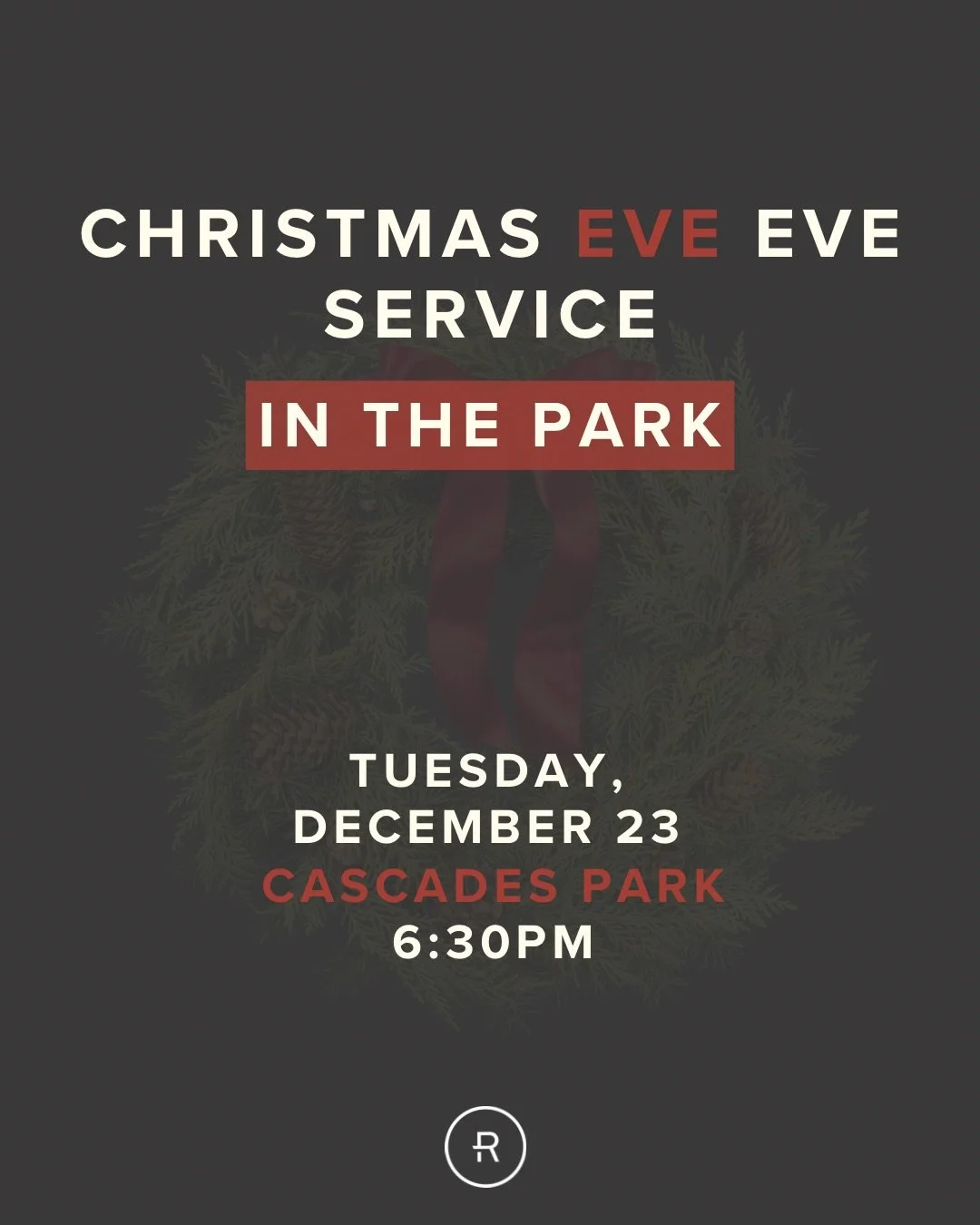 TOMORROW! 6:30pm! Cascades Park! (swipe to see exactly where we will be meeting)

EVERYONE IS WELCOME!!!! Please join us for Christmas worship, fellowship, &amp; hot cocoa🎄 Be sure to bring lawn chairs &amp; blankets to get comfortable!