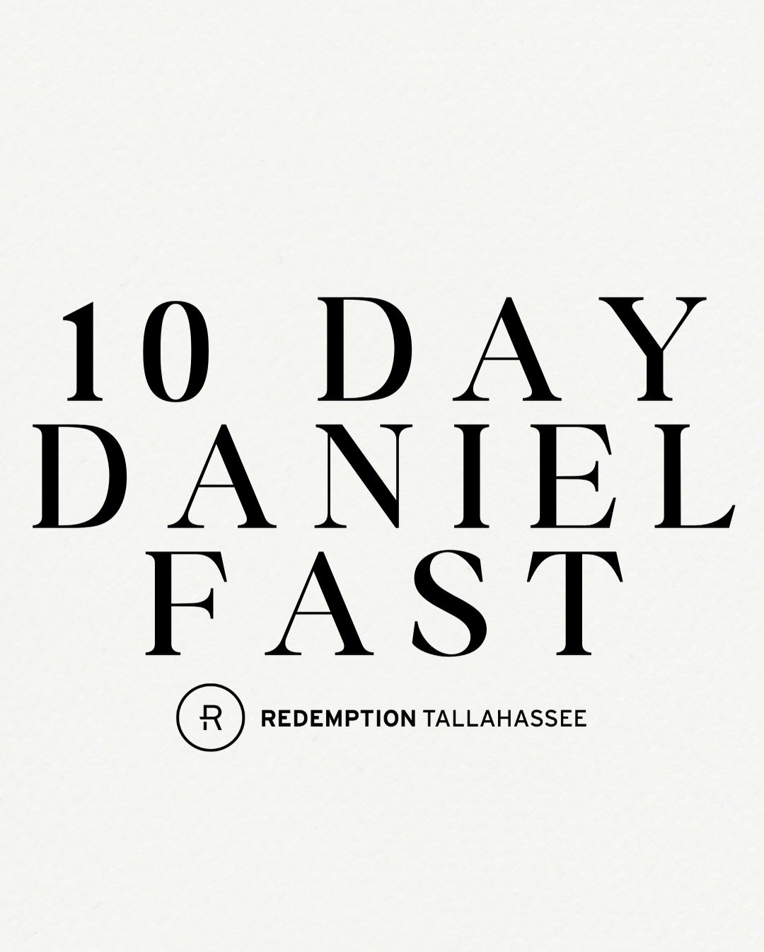 Join our church family as we enter into the 10 day Daniel Fast. We begin TOMORROW, 1/7. We are expectant and excited for what God can &amp; will do in our hearts as we actively make room for Him these next 10 days.