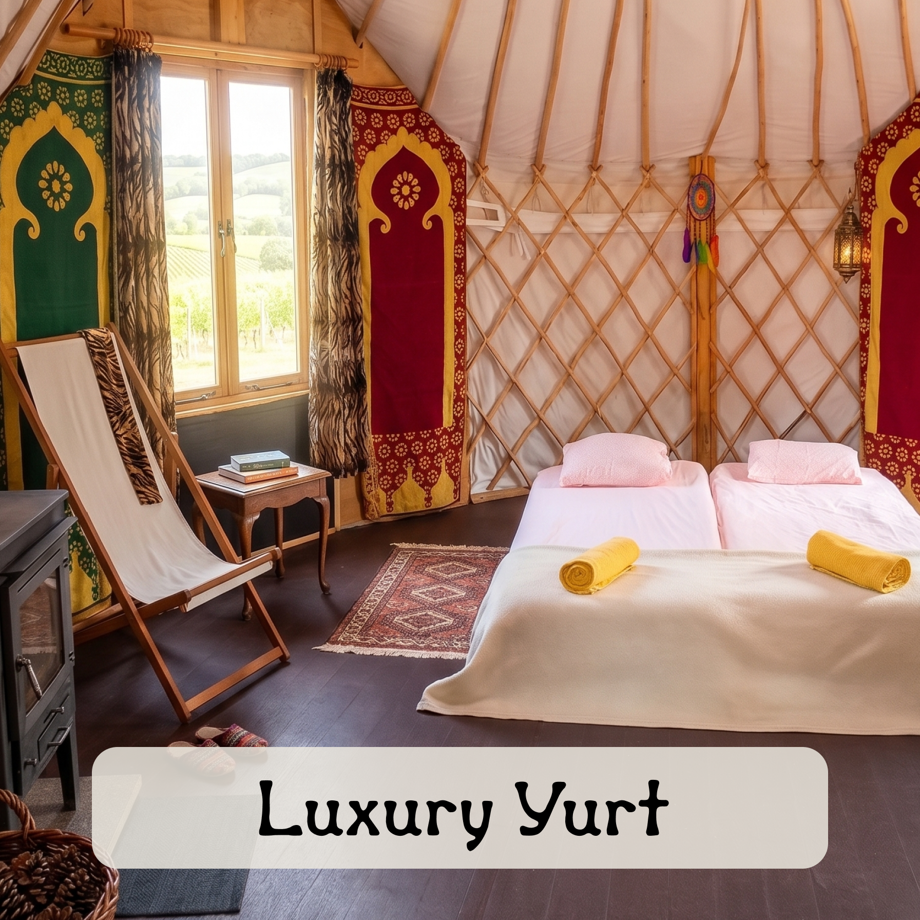 Luxury Yurt Inside