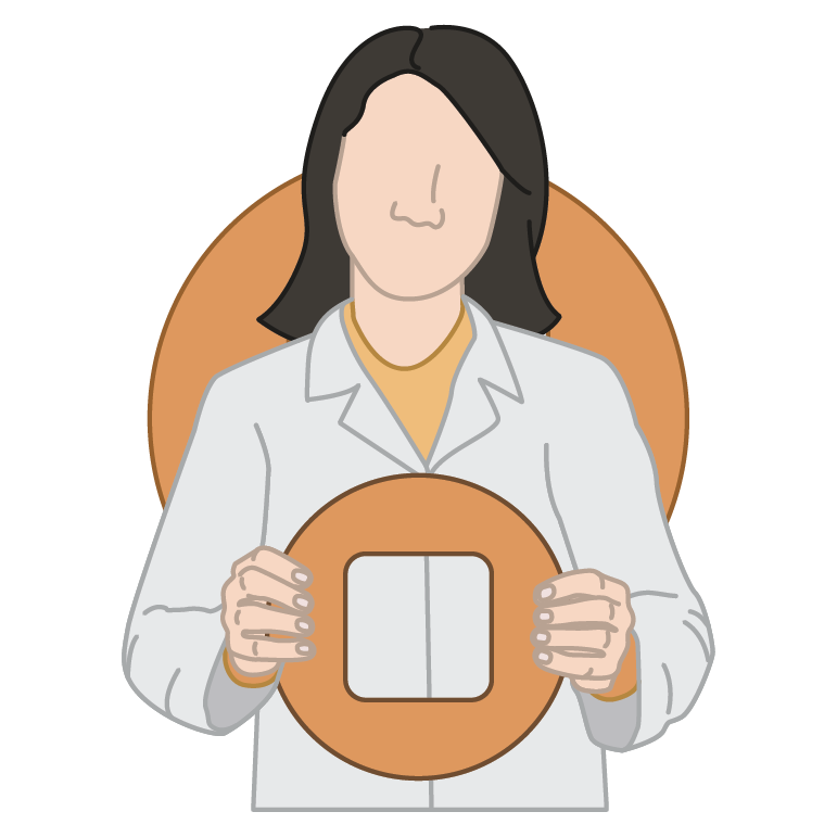 doctor holding stop sign