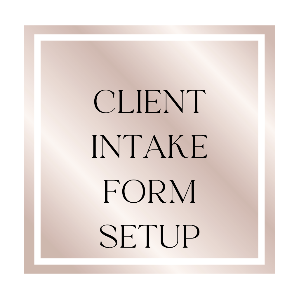 CLIENT INTAKE FORM SETUP (Jotform)