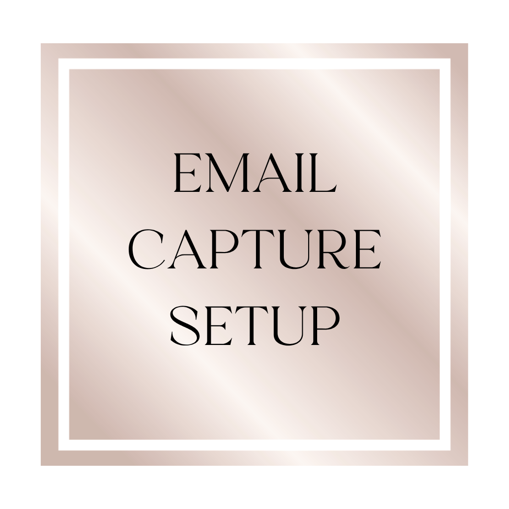 EMAIL CAPTURE SETUP (Client List Starter)