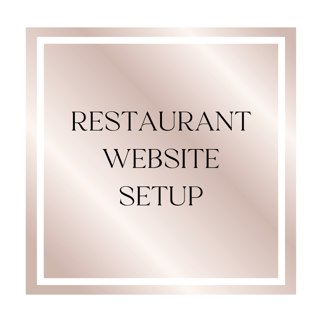 RESTAURANT WEBSITE SETUP