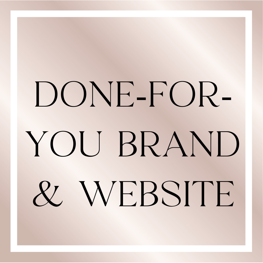 DONE-FOR-YOU BRAND & WEBSITE - 50% Deposit