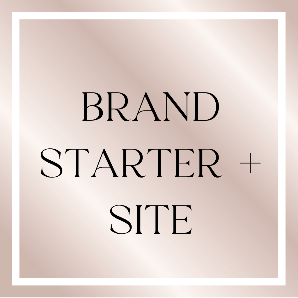 BRAND STARTER + SITE- 50% Deposit