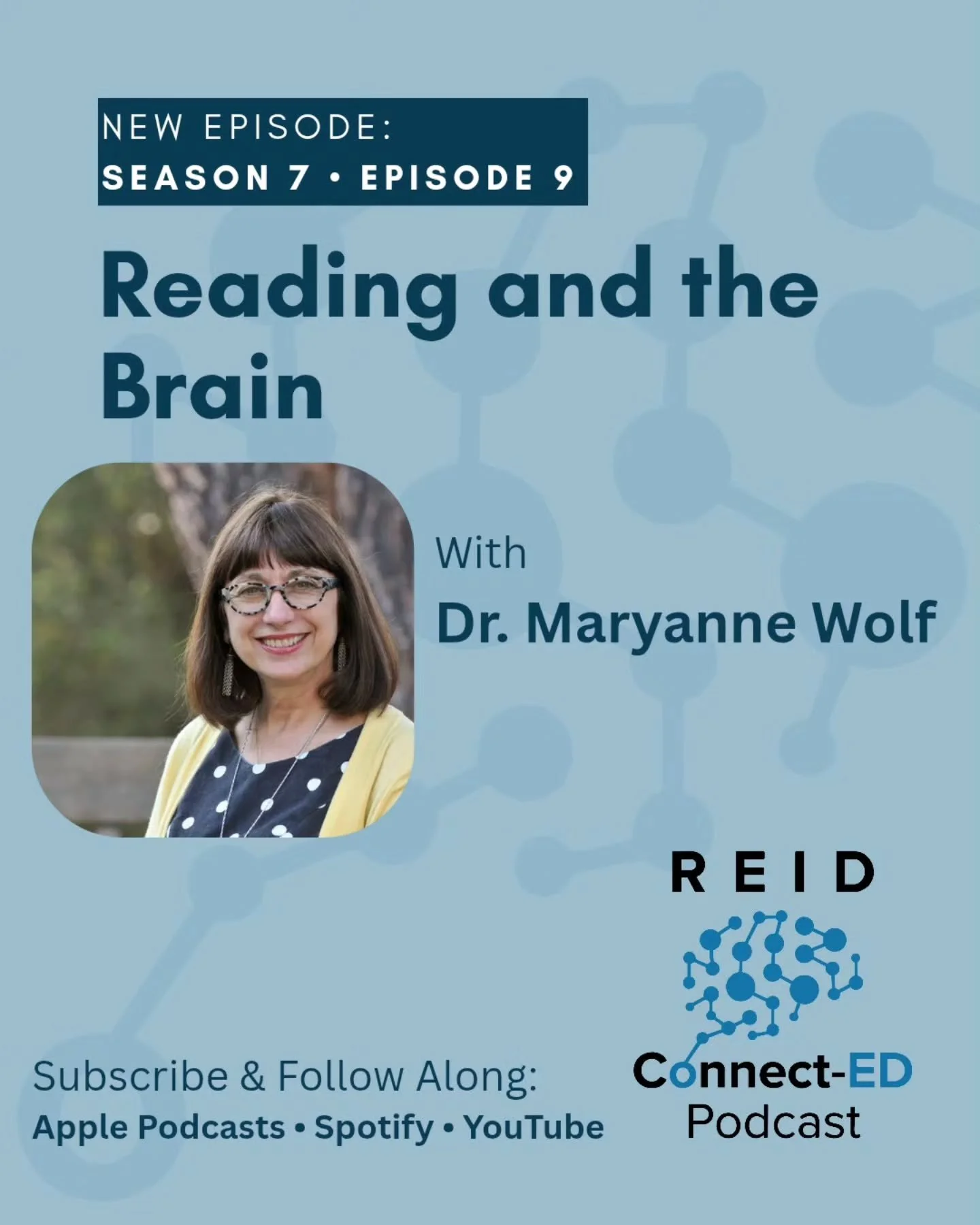 S7 E9: The Reading Brain w/ Dr. Maryanne Wolf

In this episode, Alexis and Gerald were honored to be joined by Dr. Maryanne Wolf, one of the leading experts on the science of reading. Dr. Wolf shares a tremendous amount of knowledge and wisdom from h