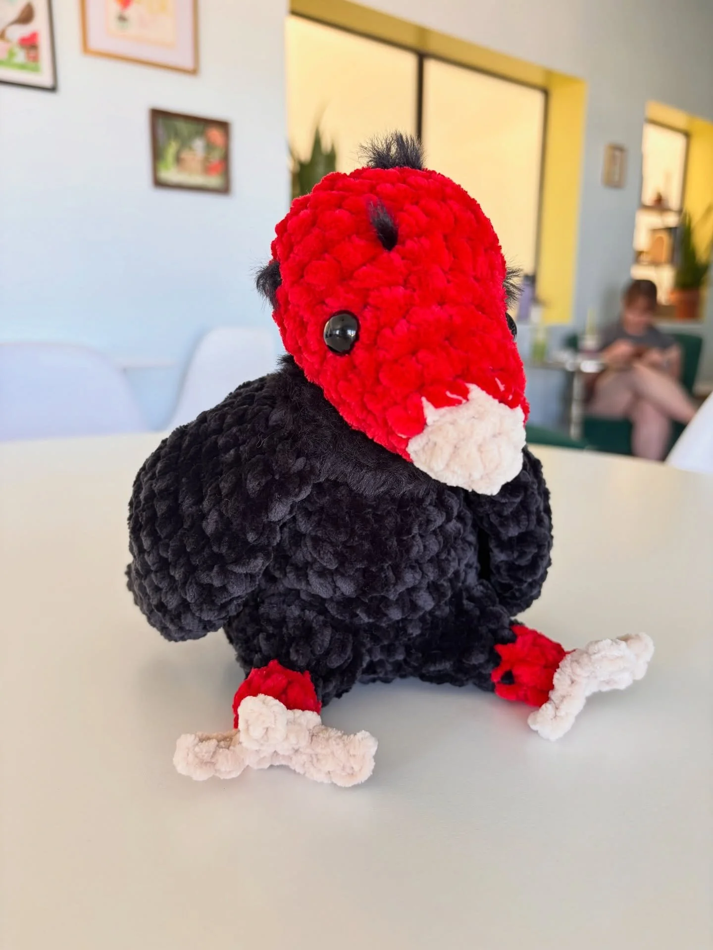 I&rsquo;m so honored to be able to make such adorable things for my friends 💚 happy birthday sweet lady @rotandhoney 

Been waiting so patiently to show off this INCREDIBLE vulture. This was so much fun to make. Ugh the little feet. THE LITTLE FEET.