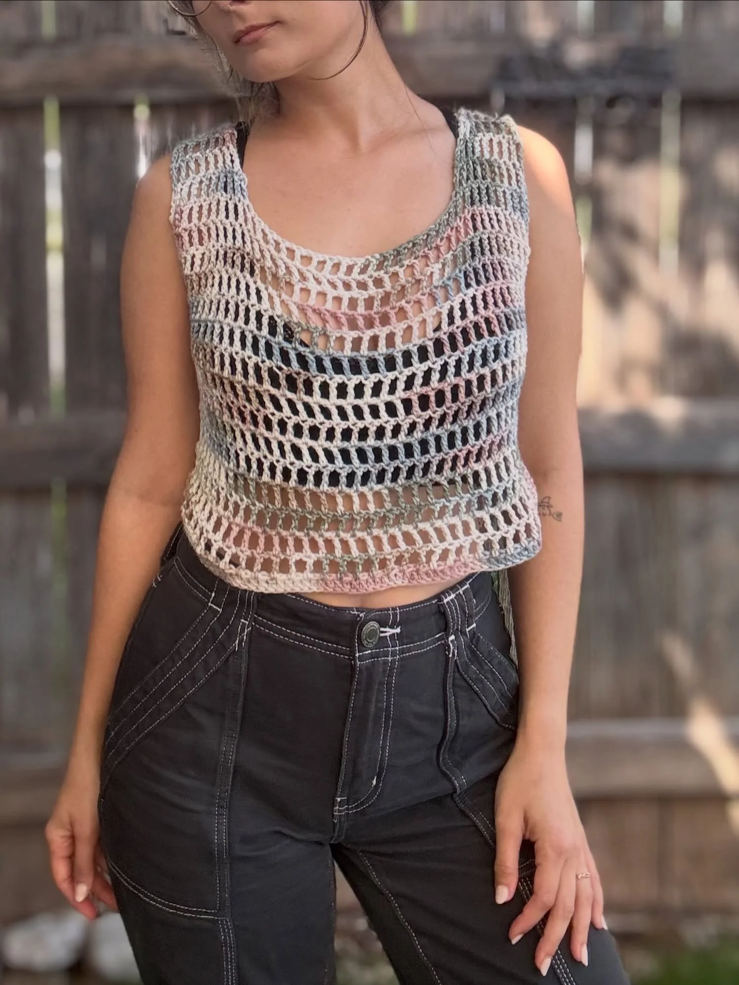 TESTER CALL! LINK IN BIO ✨

So the other day my best friend asked me, &ldquo;hey can you make me a mesh top - like one of those cute kind of light, airy ones?&rdquo; And I said yes of course my sweetlovelybabyangelamazing bestie. I will give it my al