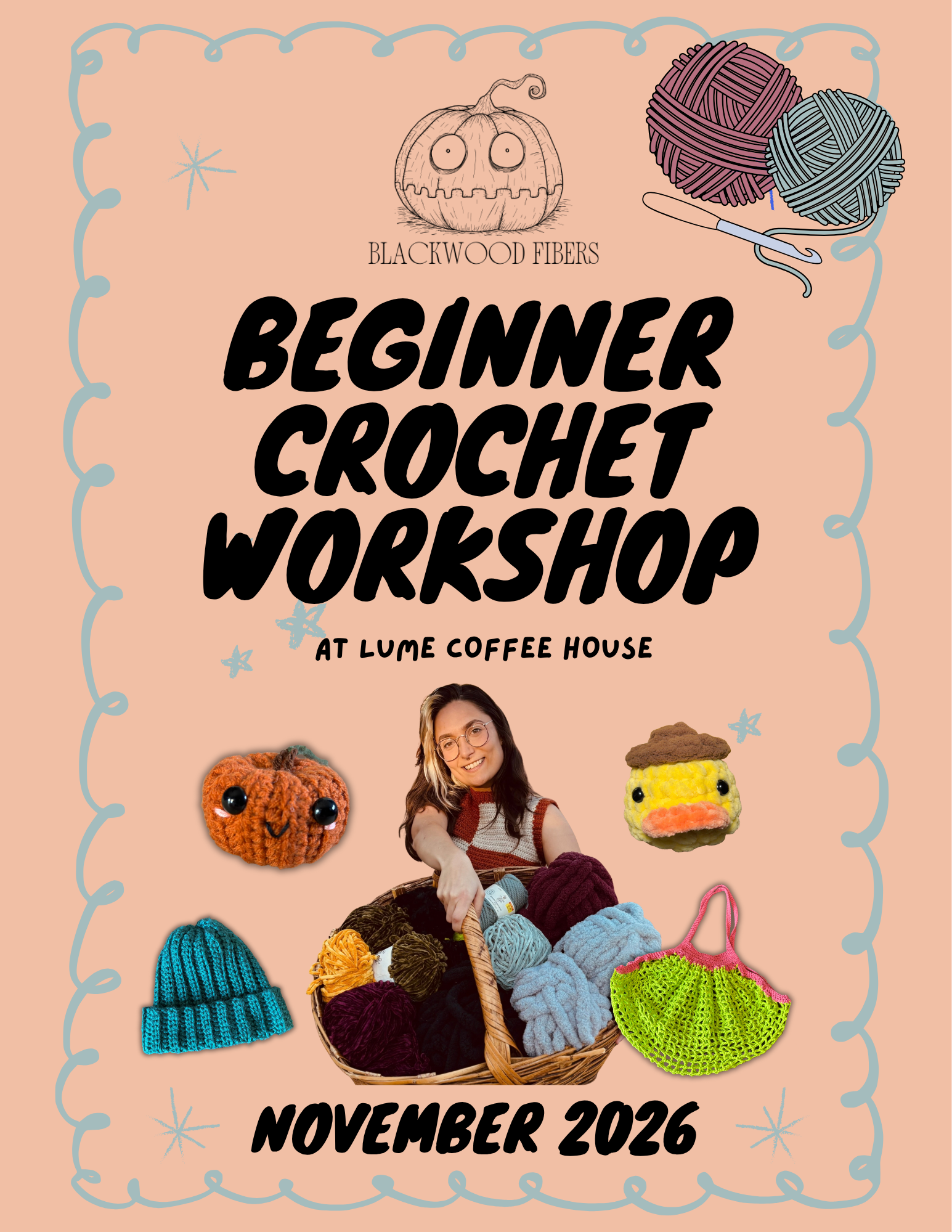 Beginner Crochet Workshop - November 21, 2026