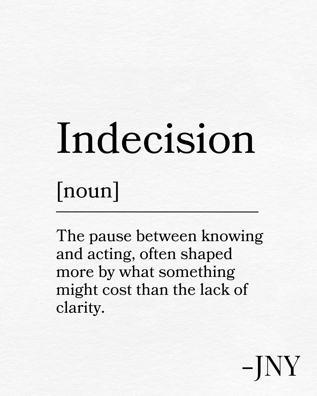 Indecision Isn’t Always Confusion