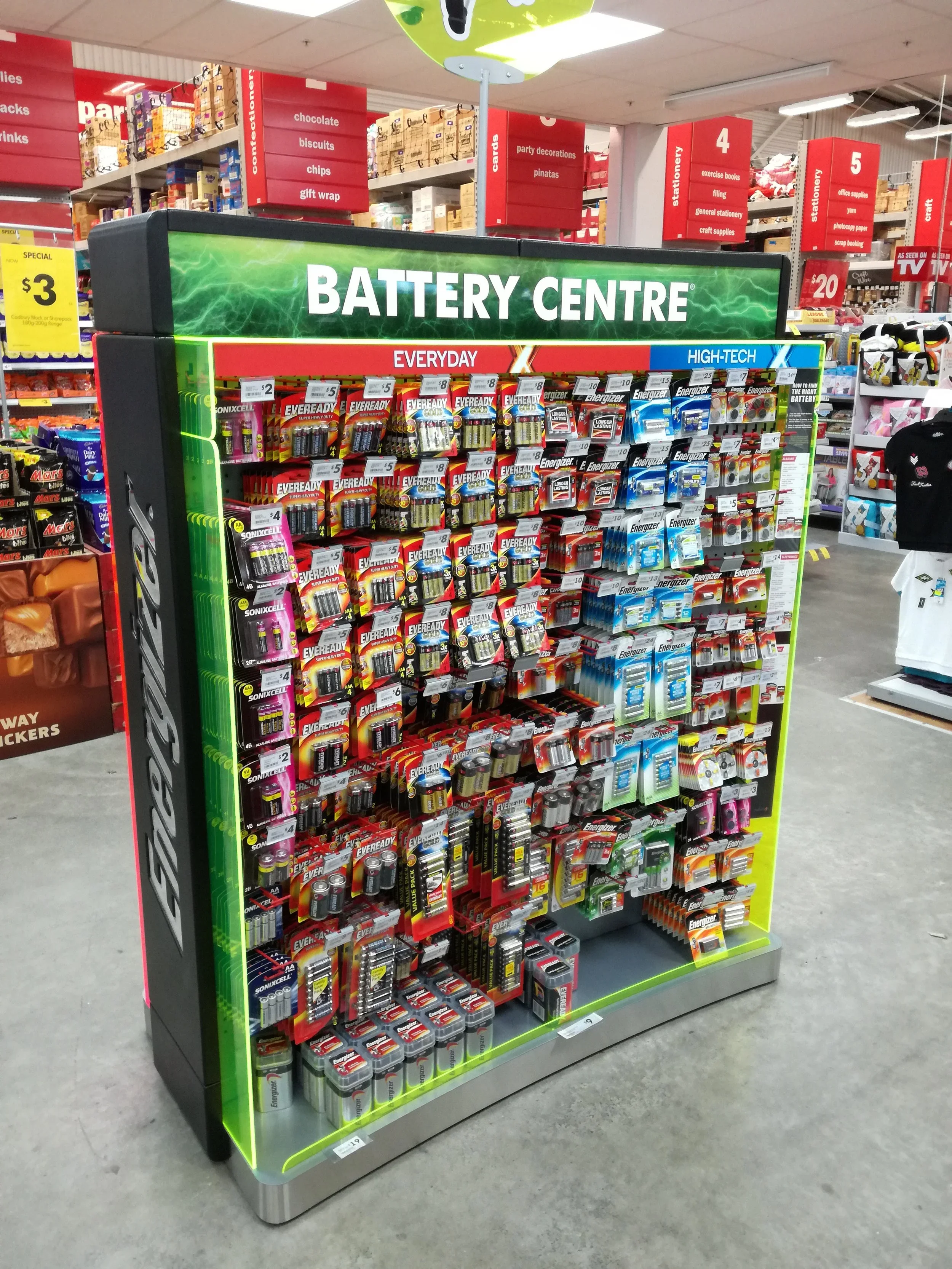 Energizer Battery Centre Display Units - NZ Wide