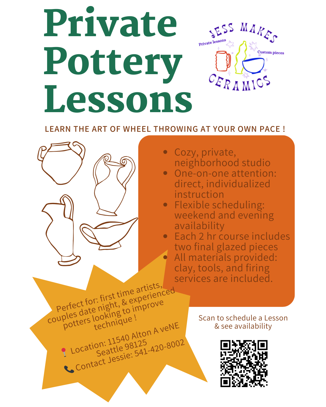 Private Pottery Lessons