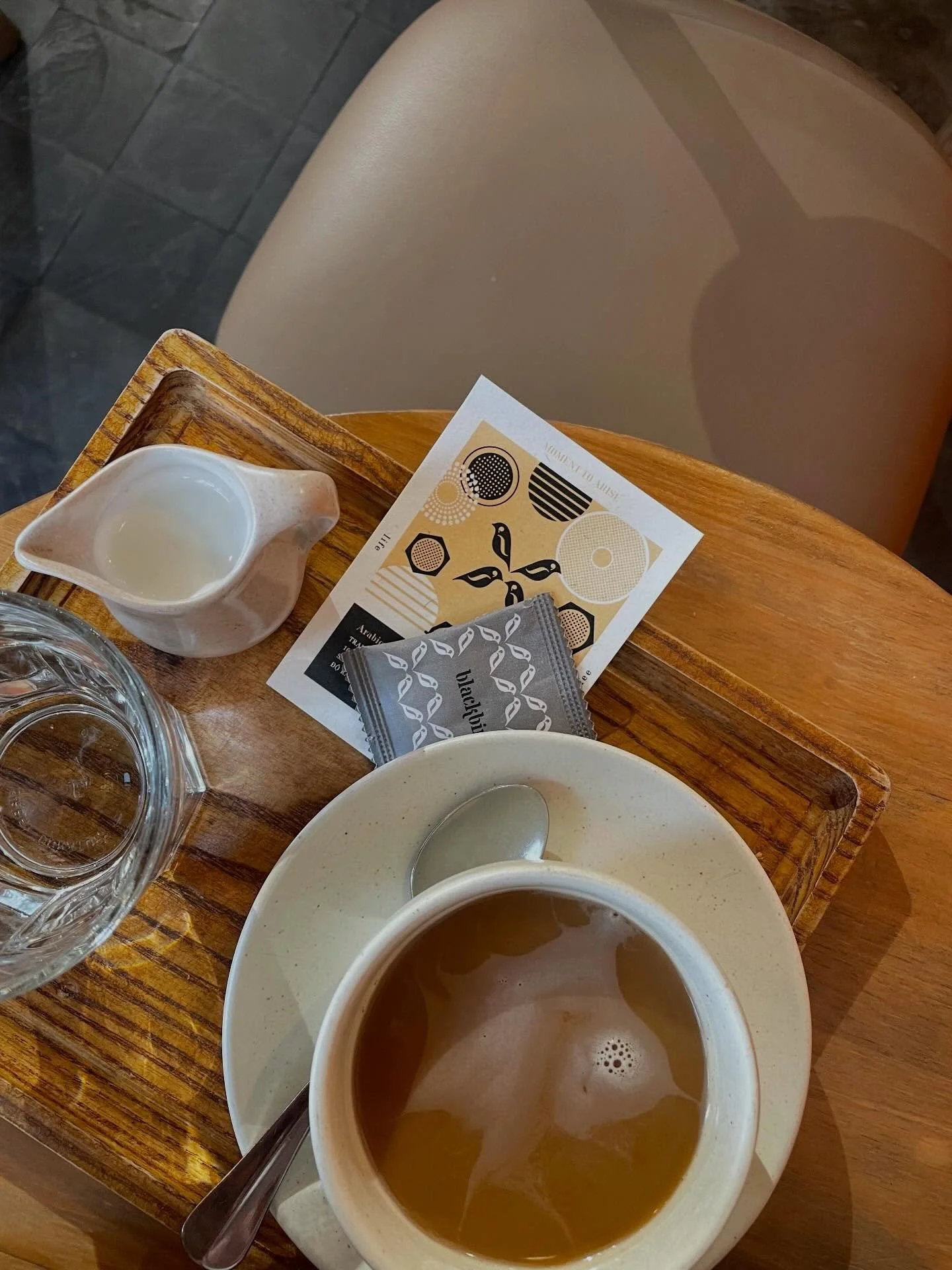 So much of what people take in is in the smaller, unspoken, unmarketed details&hellip;I love how most coffees in Hanoi come on trays with a glass of water. 

This one takes the cake, also coming with a perfectly designed card that illustrates what st