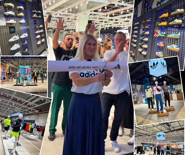 In shot: Kate Woods, GM adidas SA, Karim Montasser Brand Director adidas