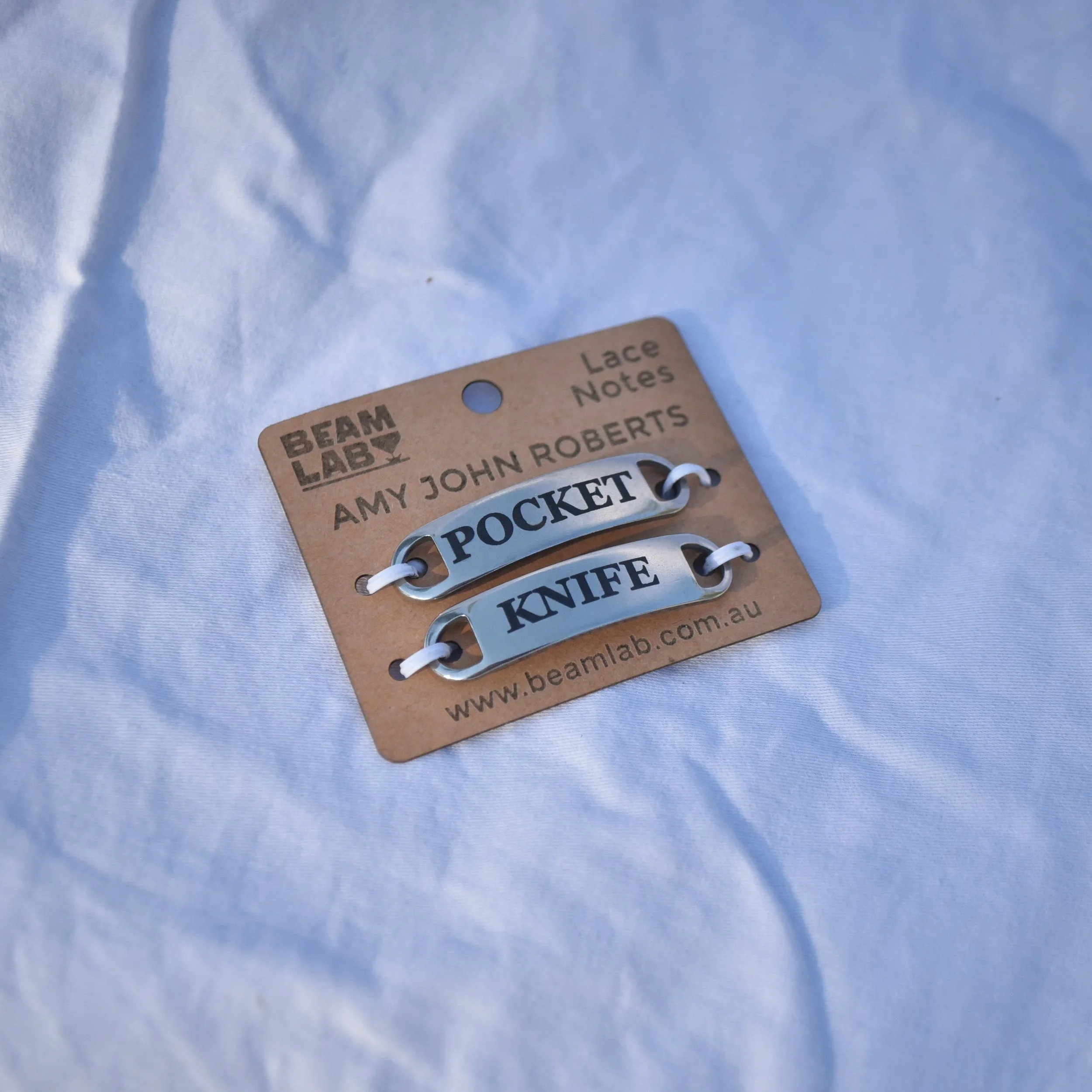 'Pocket Knife' Shoe Tags