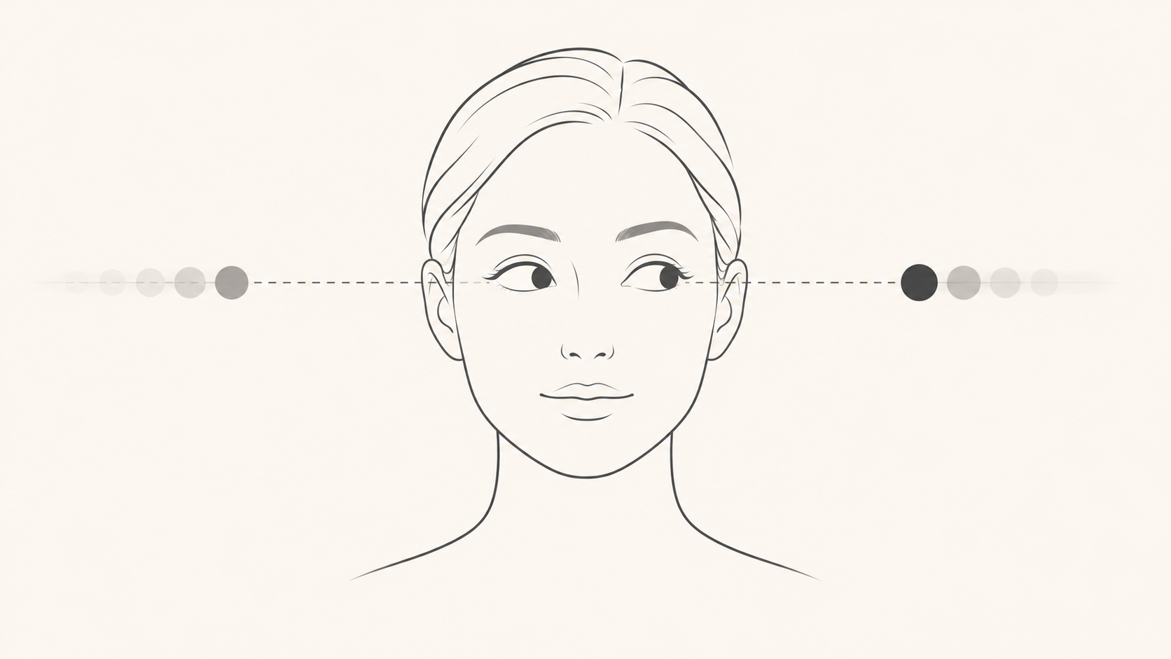 Simple diagram of side-to-side movement used in EMDR bilateral stimulation