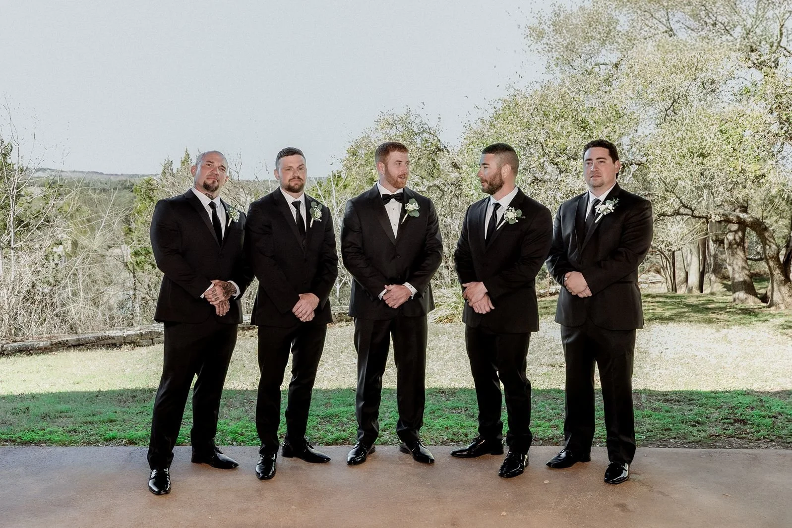 Groomsmen at Camp Lucy