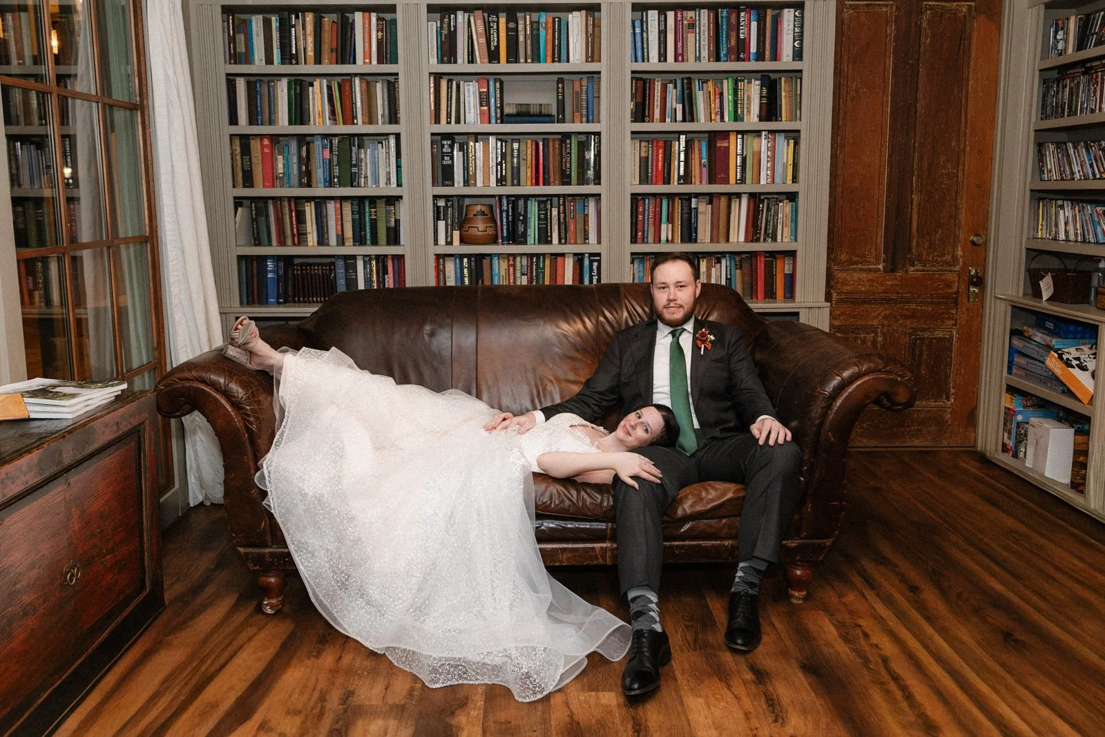 newlyweds at Hoffman Hause