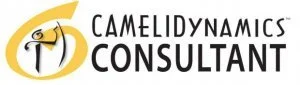 Cameldynamics Consultant logo with stylized camel head and company name