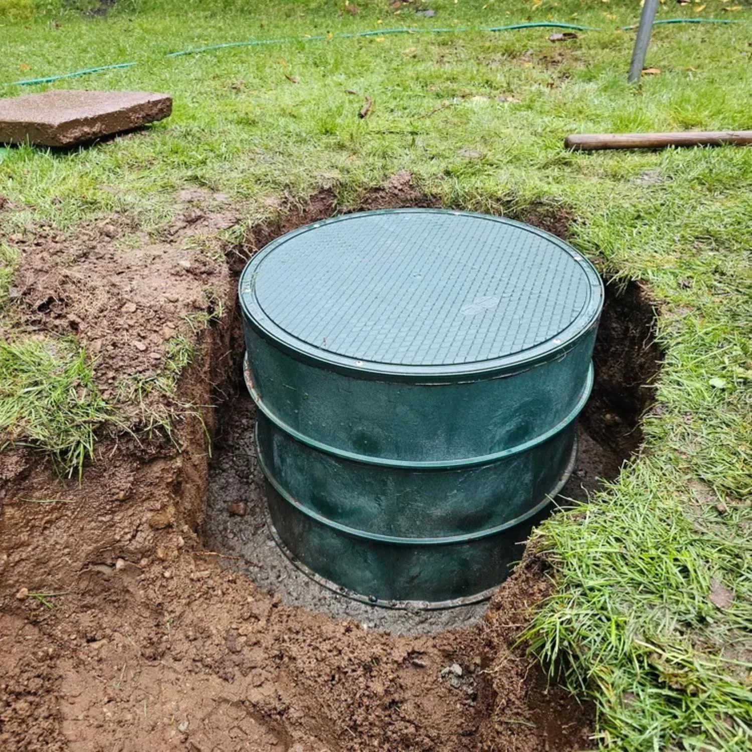 Distribution box with new risers installed