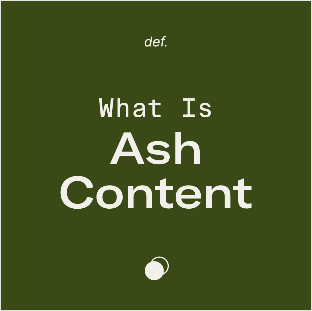 What Is Ash Content?