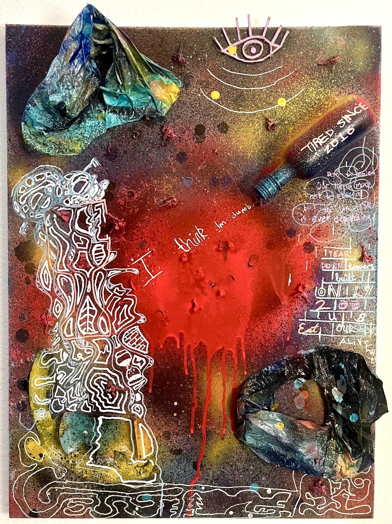 Absract psychadelic original painting