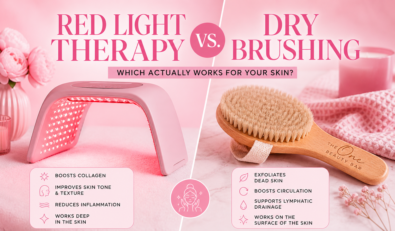 Red Light Therapy vs Dry Brushing: Which Actually Works?