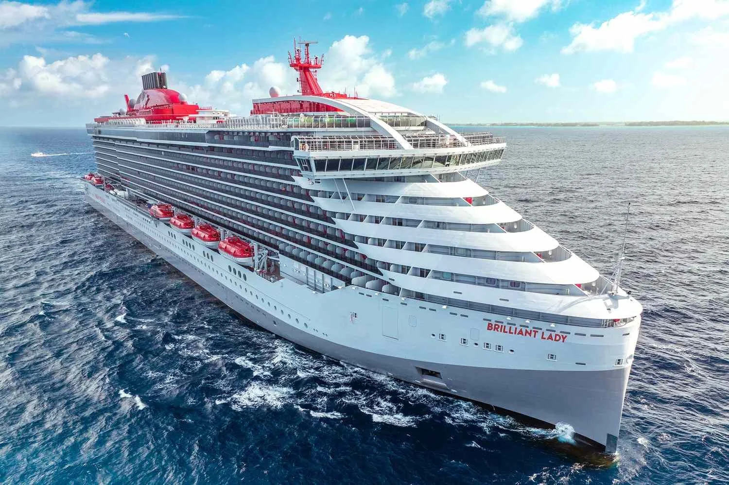 Virgin Voyages adults-only cruise ship sailing from Miami and San Juan with modern luxury cruise experiences