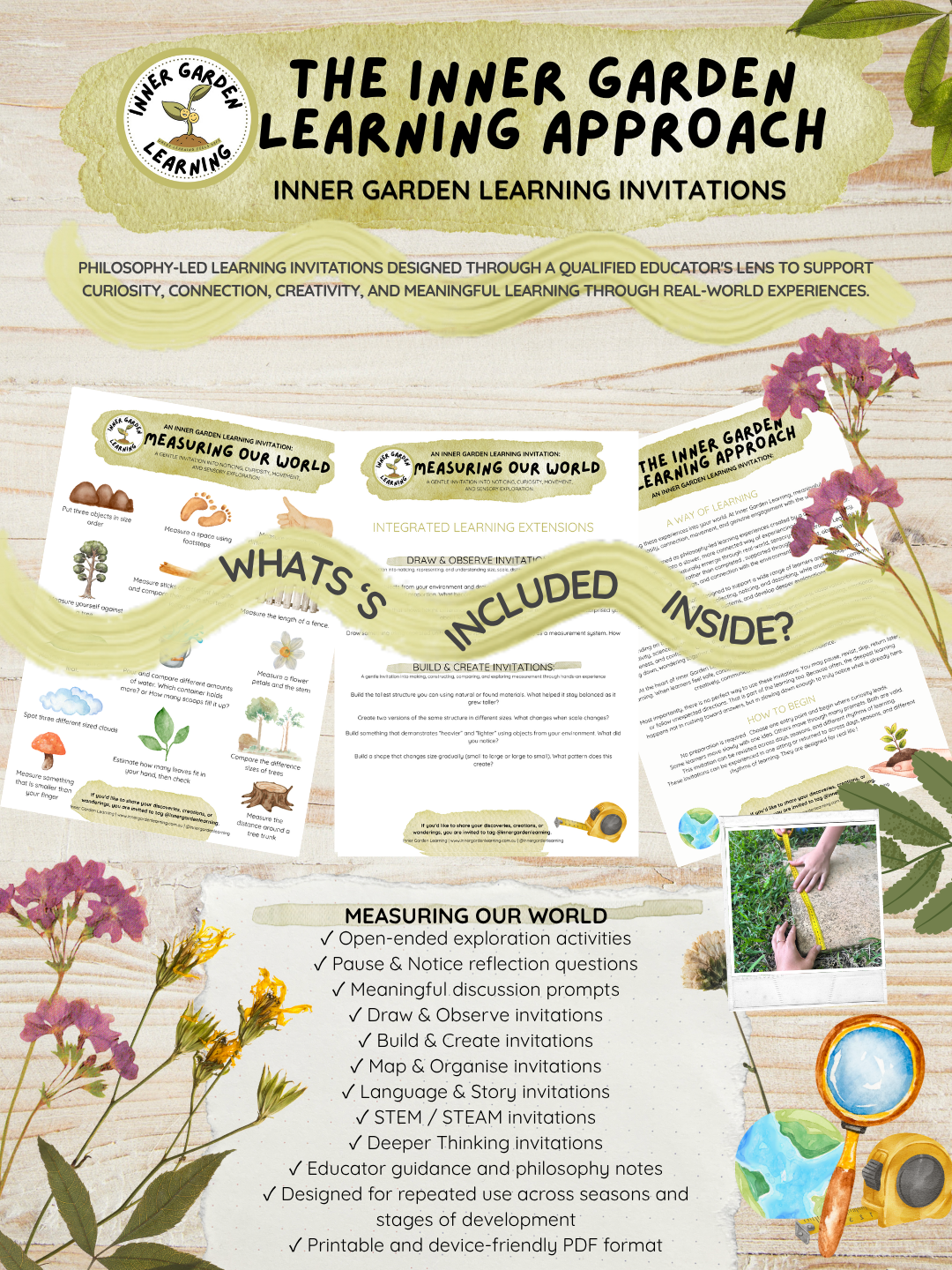 Inner Garden Learning Invitation: Measure Our World