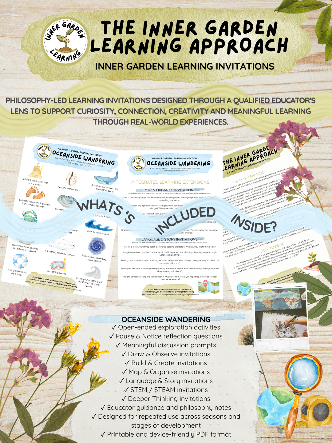 Inner Garden Learning Invitation: Oceanside Wandering