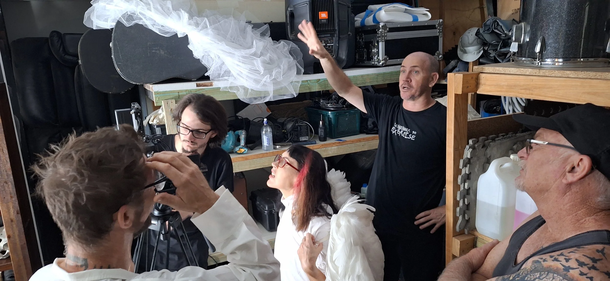 Chris & Kyle on location 3AM Music Video