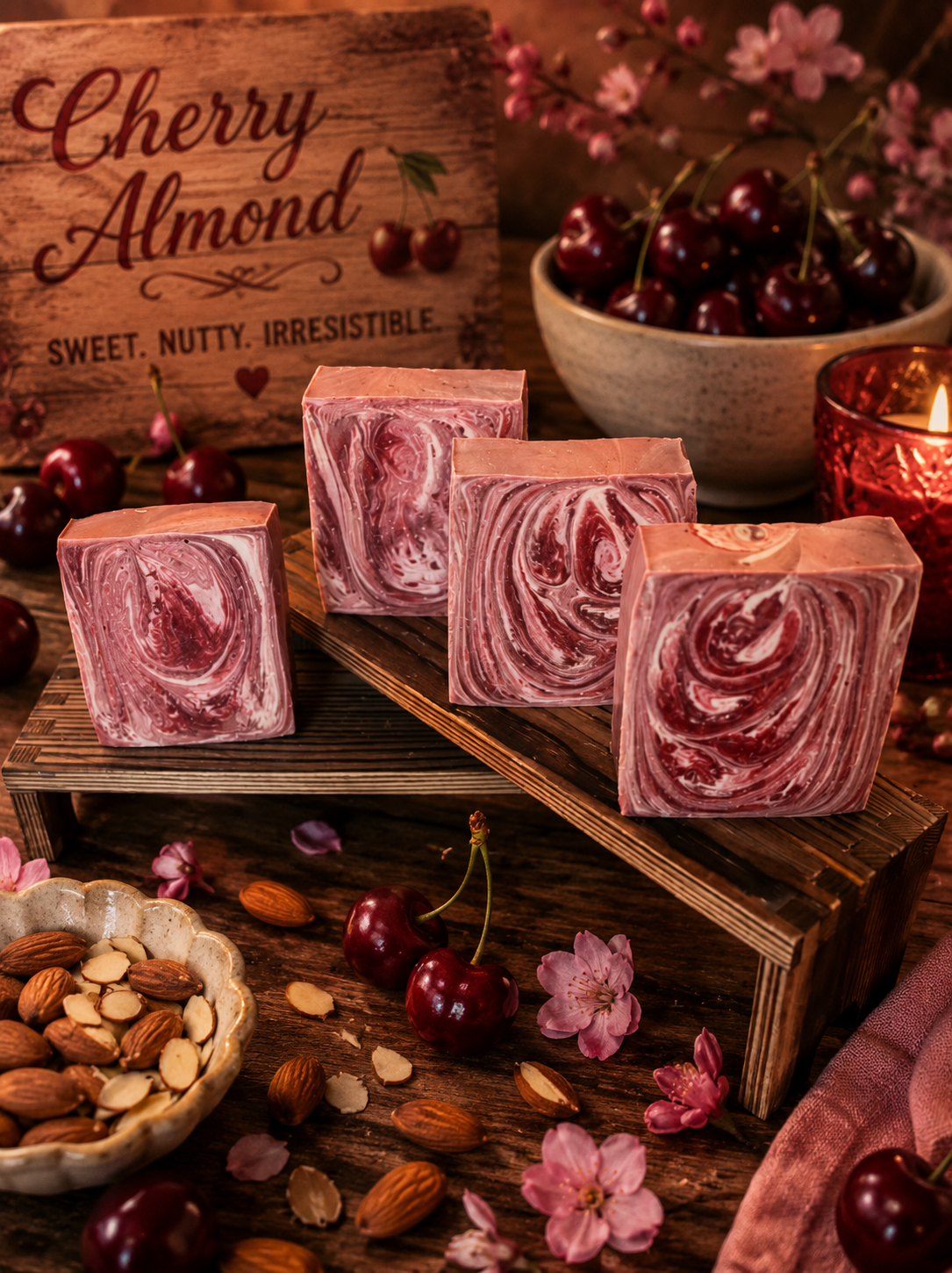 Cherry Almond Goat’s Milk & Tallow Soap