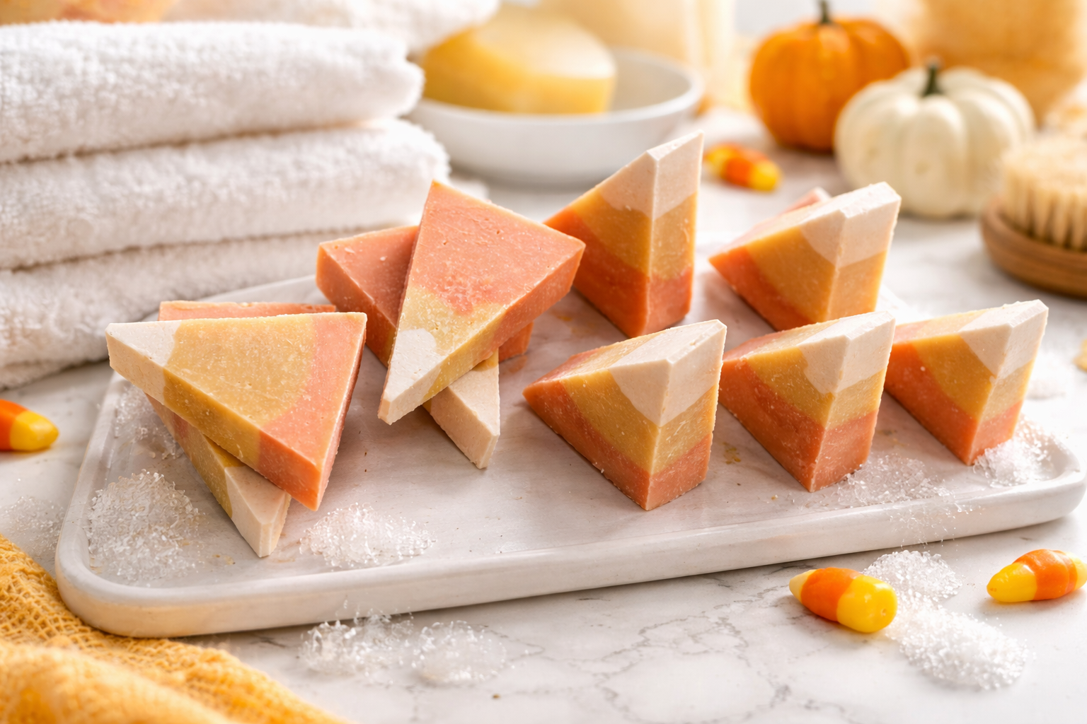 Candy Corn Goat's Milk Tallow Soap