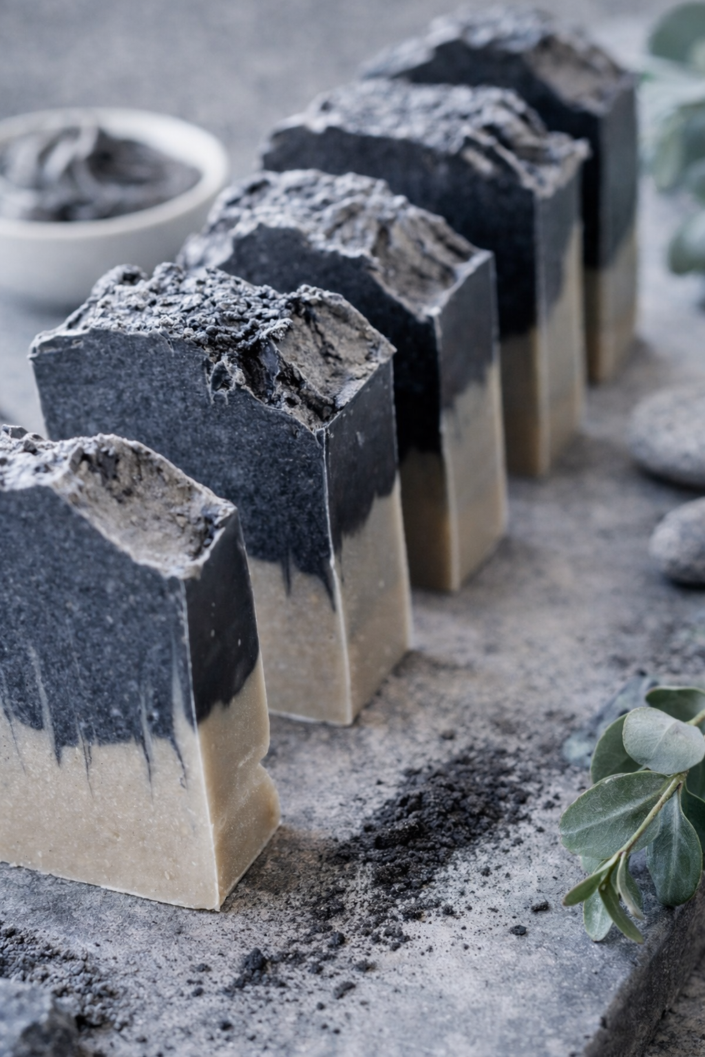 Charcoal Mud Facial Bar Goat's Milk Tallow Soap