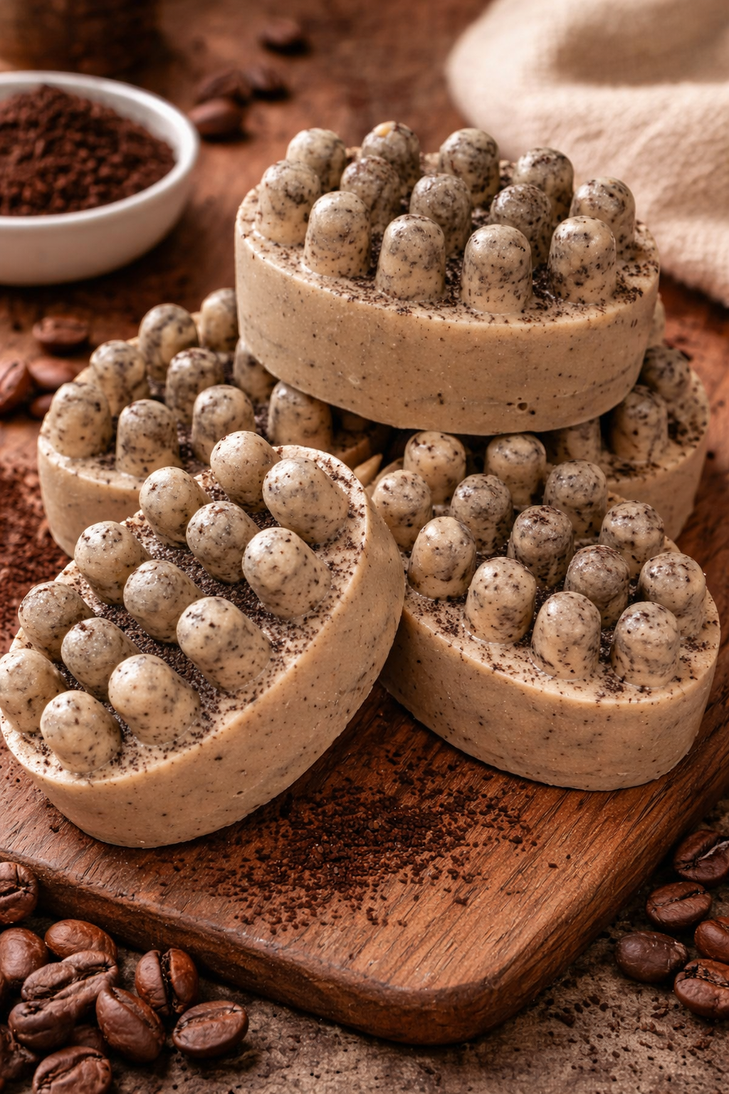 Exfoliating Goat’s Milk Massage Bars - Coffee 3 oz