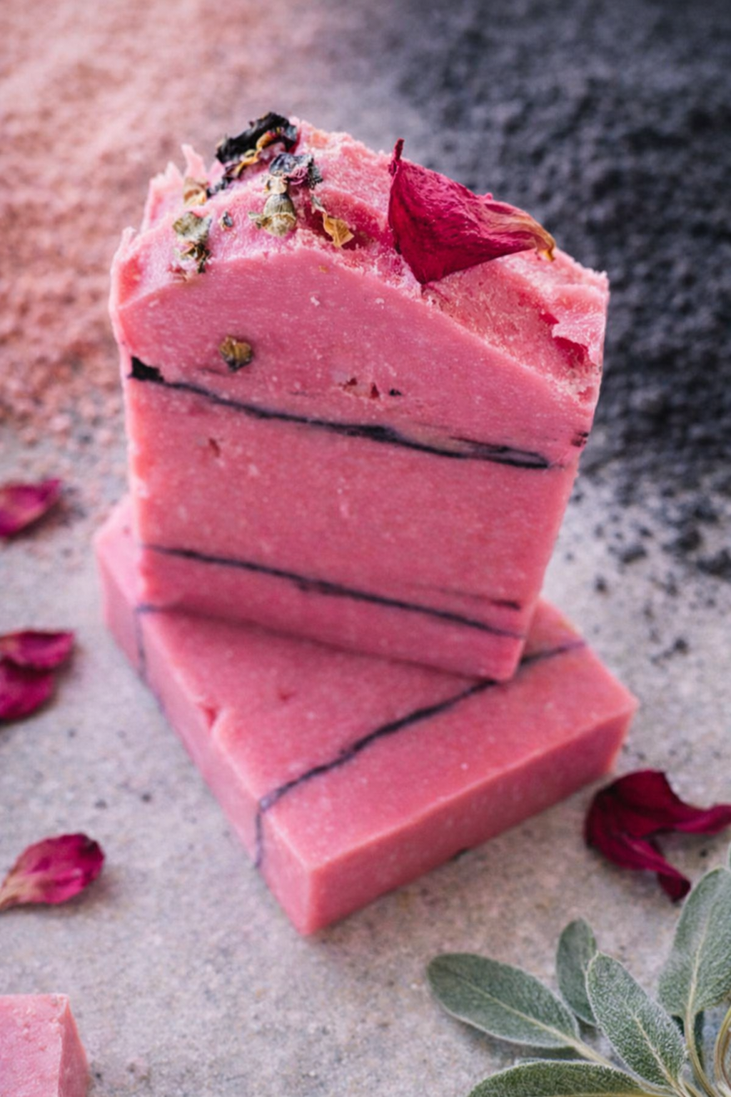 Rose Clay Charcoal Goat's Milk Tallow Soap