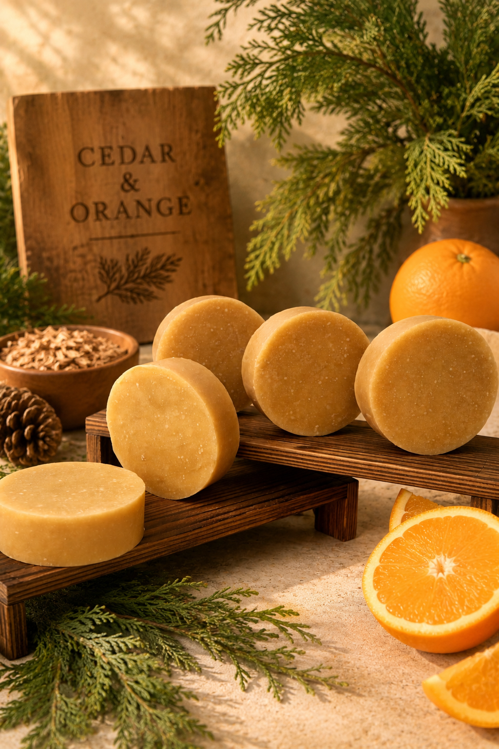 Shampoo Bar - Cedar & Orange