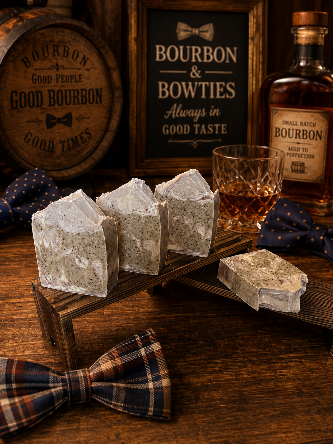 Bowties & Bourbon Goat’s Milk & Tallow Soap